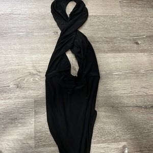 Nasty Gal Open Back Twist Neck Bodysuit